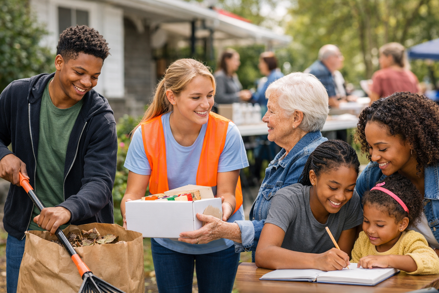 Teens helping their community through Task Teens